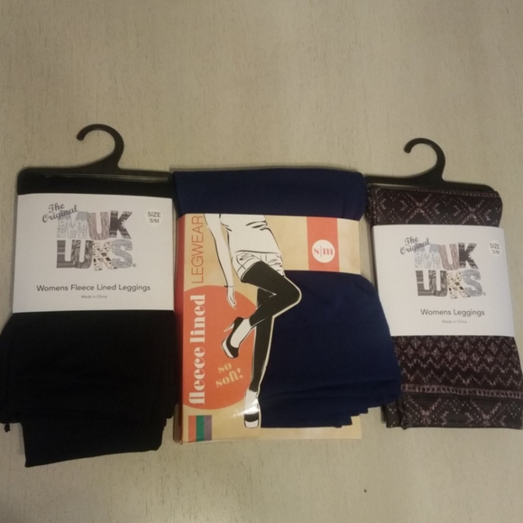Muk Luks Pants - Fleeced lined leggings